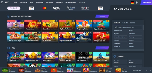 Jet ist das beste hybride Online Casino