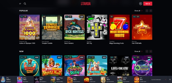 Starda ist das Casino mit der besten Auszahlungsquote